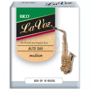 RJC10MD CAJA 10 CAÑAS SAXO ALTO MED(3) LA VOZ RICO