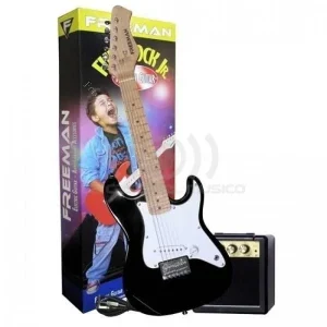 Pack de guitarra BK el&eacute;ctrica Freeman Stratocaster Kid