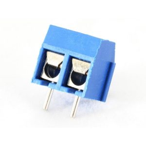10x Borna Clema Conexion 2 pines 5mm Azul PCB enlazable tornillo bloque