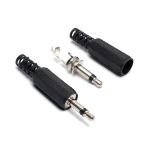 2x CONECTOR JACK MONO 3.5MM MACHO PARA SOLDAR