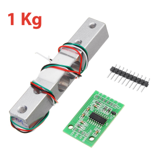 HX711 Módulo Conversor + Celda de Carga 1kg A/D 24 Bits REF2152