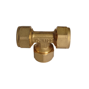 TEE BRONCE 12 MILIMETROS PRESION