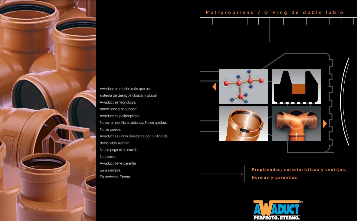 AWADUCT – RAMAL SIMPLE 63 MM X 50 MM A 45 MH (2056) - Imagen 2