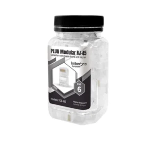 LinkedPRO Bote con 100 Piezas de Plug Modular RJ45 Cat6 TC6-100