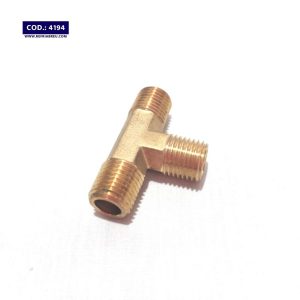 TEE BRONCE MACHO NPT 1/4