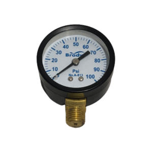 RELOJ MANOMETRO SECO BRADY 0-100 PSI