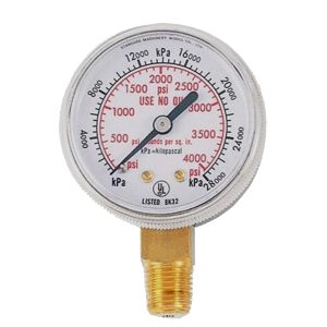 RELOJ MANOMETRO SECO 0-4,000 PSI