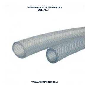 MANGUERA TRANSPARENTE CON FIBRA 1» (3MILIMETROS) PIES