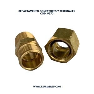 CONECTOR BRONCE 3/8 MACHO NPT X 1/2 COMPRESION FAIRVIEW
