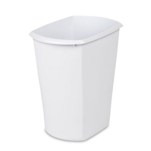 BASURERO PLASTICO STERILITE #10518006 RECT. 3 GAL BLANCO PIEZA