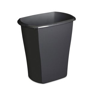 BASURERO PLASTICO STERILITE #10519006 RECT. 3 GAL NEGRO PIEZA