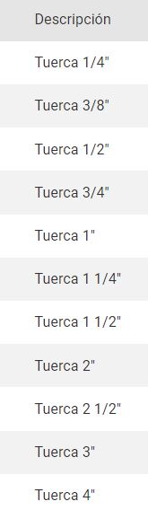 TUERCA GALV 1/2 - Imagen 2