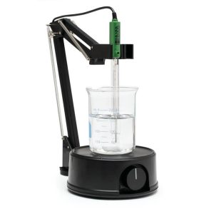 Mini agitador magnético compacto con soporte de electrodo, color verde (115V)