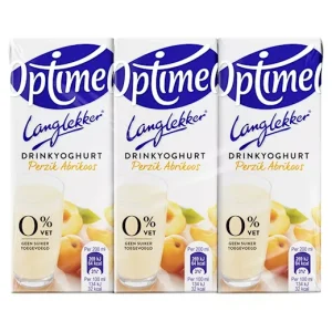 Optimel Perzik Abrikoos Drinkyoghurt (30 x 0,2 Liter drinkpakjes)
