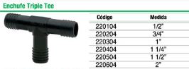POLIETILENO – ENCHUFE TEE TRIPLE 1 – POLIMEX - Imagen 3