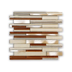 MOSAICO DE CRISTAL/ALUM. MARIE #MGR1023A02 300MM X 300MM PLIEGO