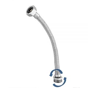 FLEXIBLE MALLADO ACERO INOX – P/AGUA | TMG 1/2 X 25 CM (2001.270)