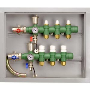 KIT COLECTOR PLASTICO X 4 CIRCUITOS CON GABINETE TUBOTHERM –