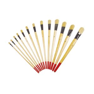 PINCEL PLANO AMIG MANGO BARNIZADO PIEZA