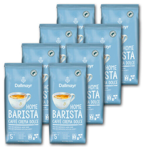 Dallmayr Home Barista Caffe Crema Dolce Bonen (8 x 1 Kilo) - Imagen 2
