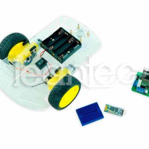 Kit chasis robot 2WD + L298N + Bluetooth + Protoboard